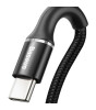 Baseus Halo Type-C Şarj Ve Data Kablo 1M 3A Işıklı -Siyah