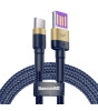 Baseus Cafule Specıal Edition Hw Type-C 5A 40W 1M.kablo Mavi+Gold