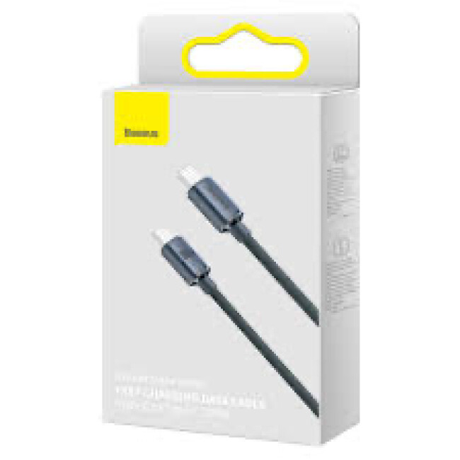 Baseus Crystal Shine Series Hızlı Şarj ve Data Kablosu Type-C To Type-C 100W 1.2M - Siyah