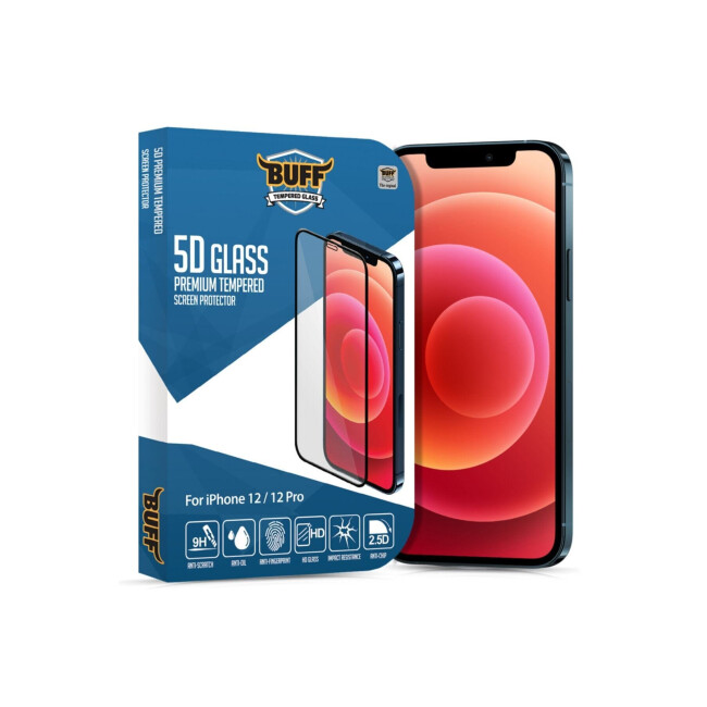 Buff Iphone 12 / 12 Pro 5D Glass Ekran Koruyucu