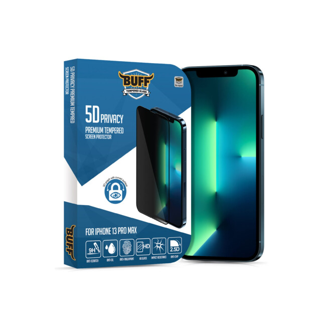 Buff Iphone 13 Pro Max  5D Uyumlu  Prıvacy Ekran Koruyucu