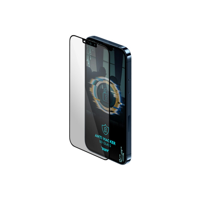 Buff Iphone 13 Pro Max Uyumlu 5D Glass Antı Hacker Ekran Koruyucu